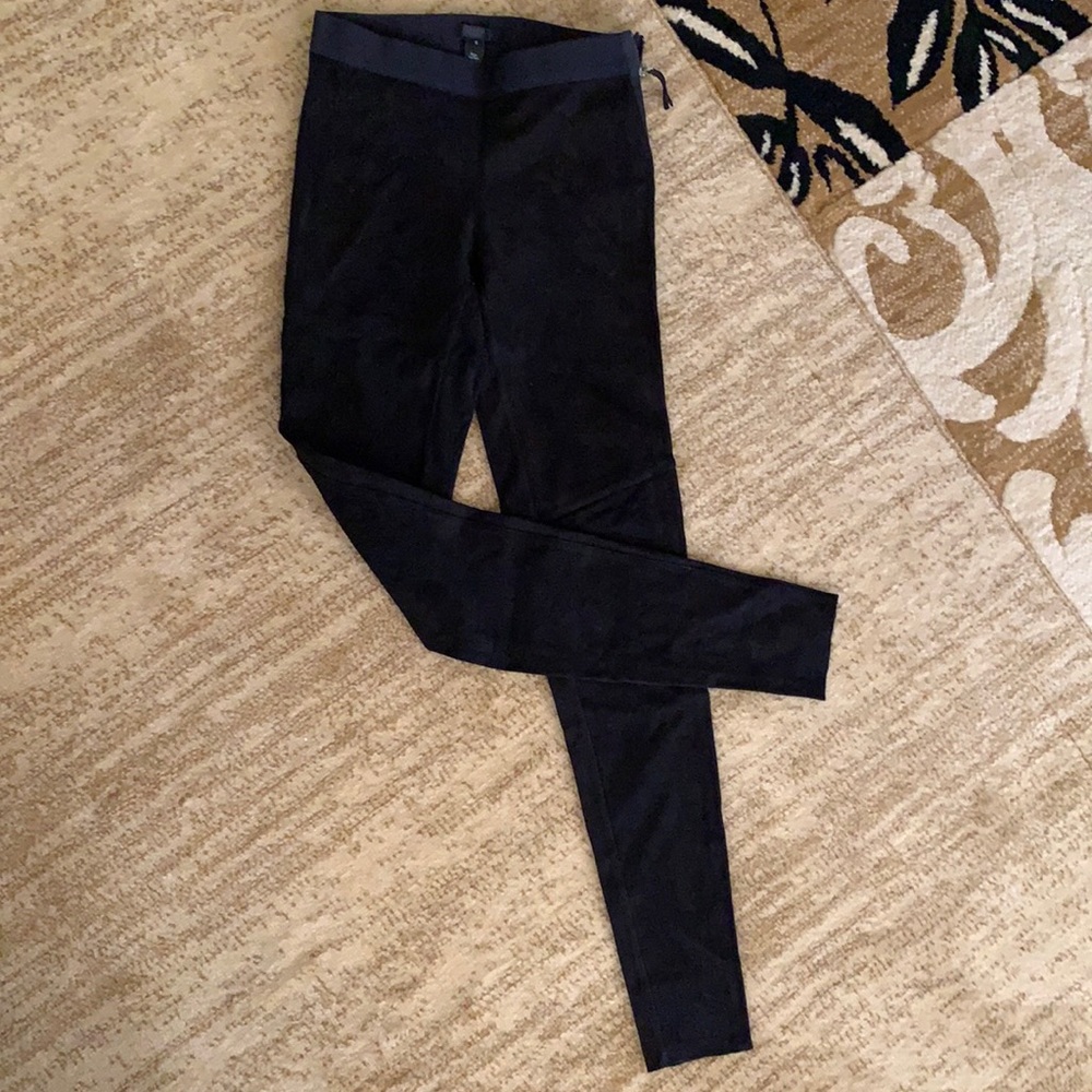 Excellent condition J. Crew  black leather pants